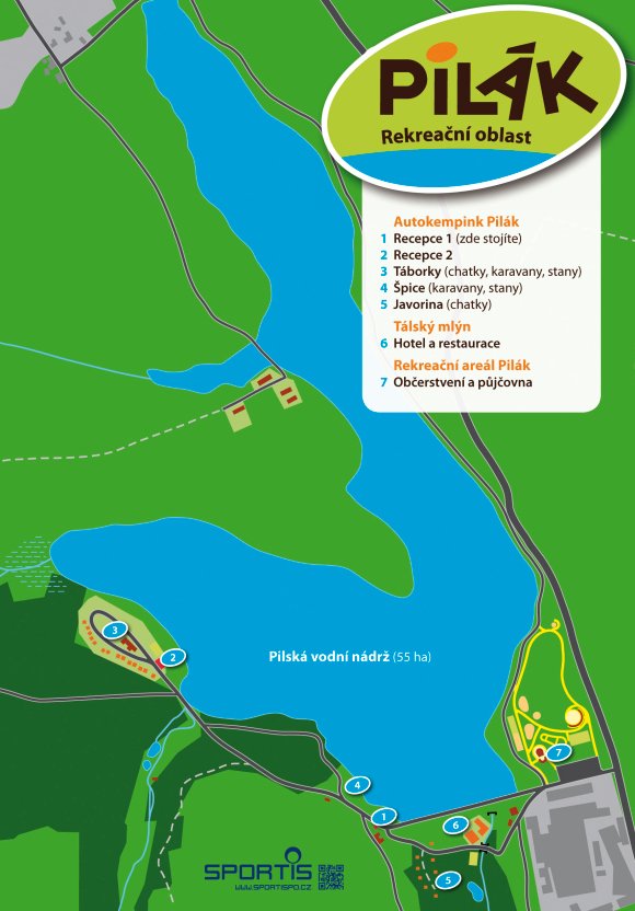 Rekreační areál Pilák (půjčovna sportovních potřeb)